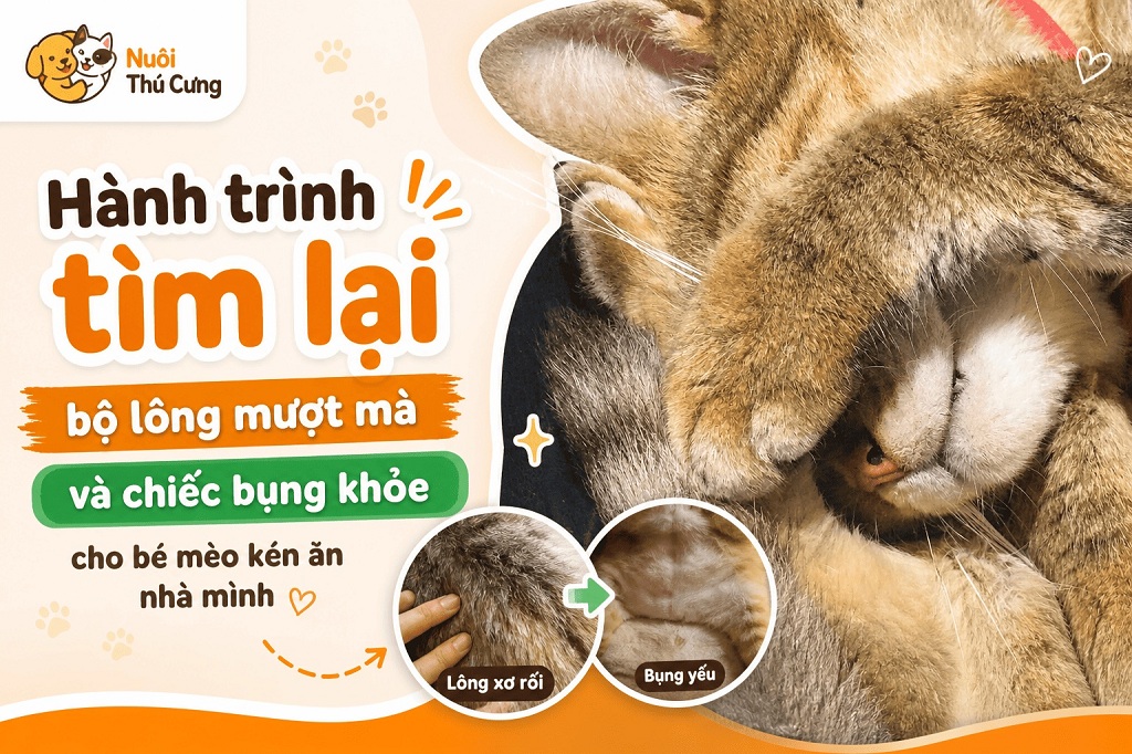 Hành trình tìm lại bộ lông mượt mà và chiếc bụng khỏe cho bé mèo kén ăn nhà mình