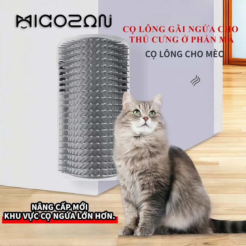 Bàn Chải Gắn Tường Gãy Ngứa Lông Và Mesage Chó Mèo Thư Giãn Thoải Mái